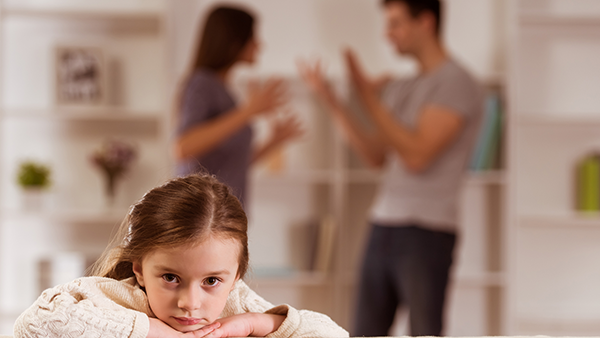 Children-divorce Page Parent conflict affecting child during separation.